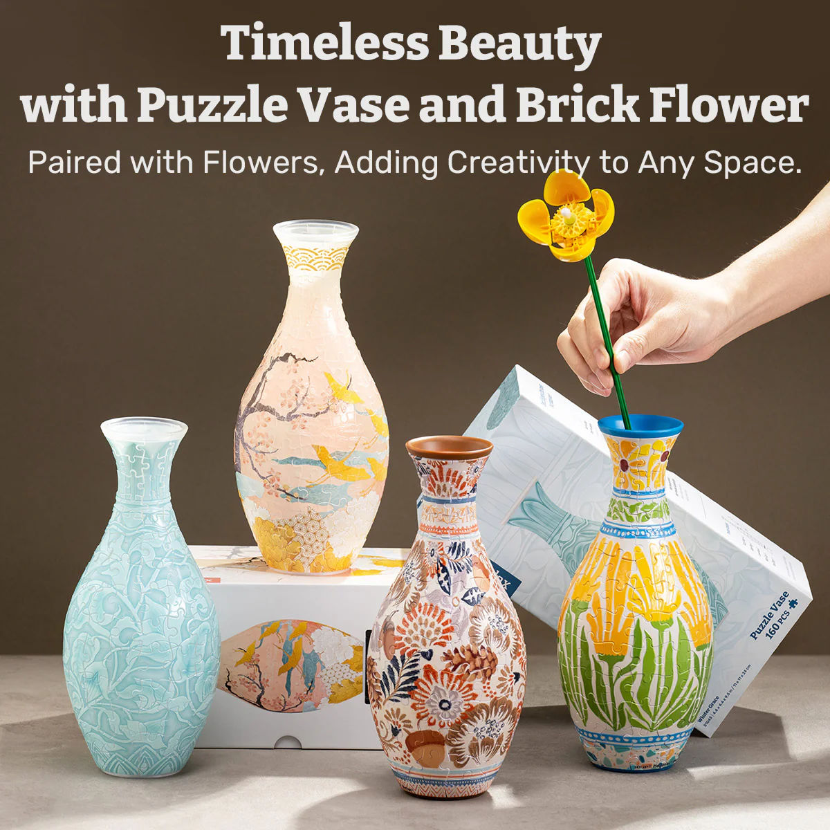Summer Blossoms Puzzle Vase - (160 Piece)