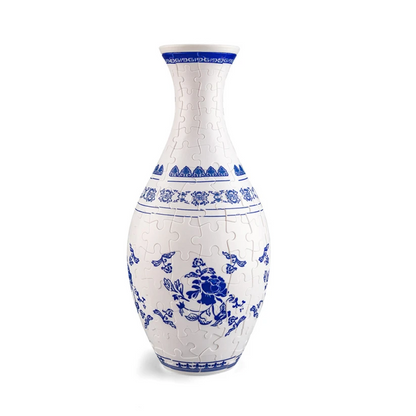 White Porcelain Puzzle Vase - (160 Piece)