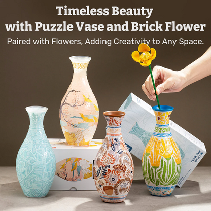 Summer Blossoms Puzzle Vase - (160 Piece)